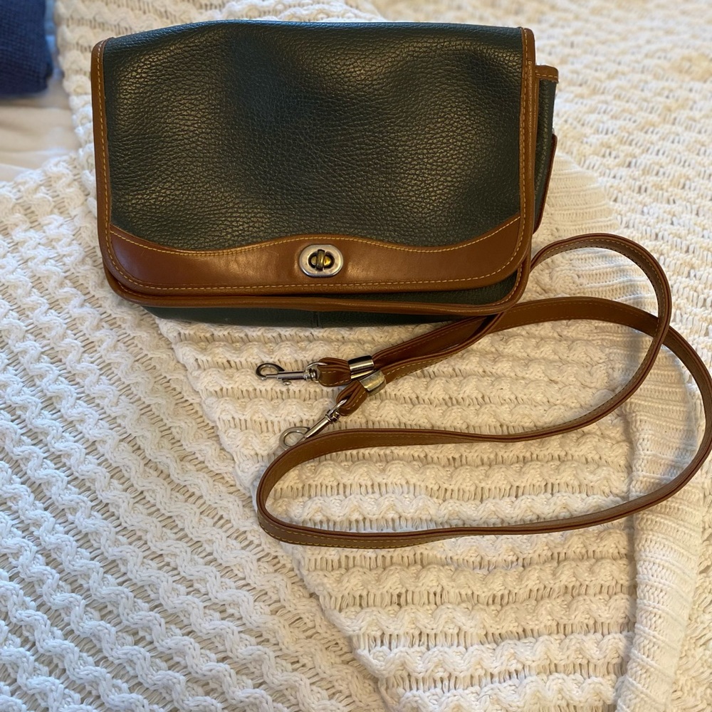 Top Grain Leather Vintage USA Archer Crossbody Purse - Picture 8 of 9